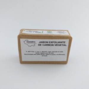 Jabón exfoliante de carbón vegetal